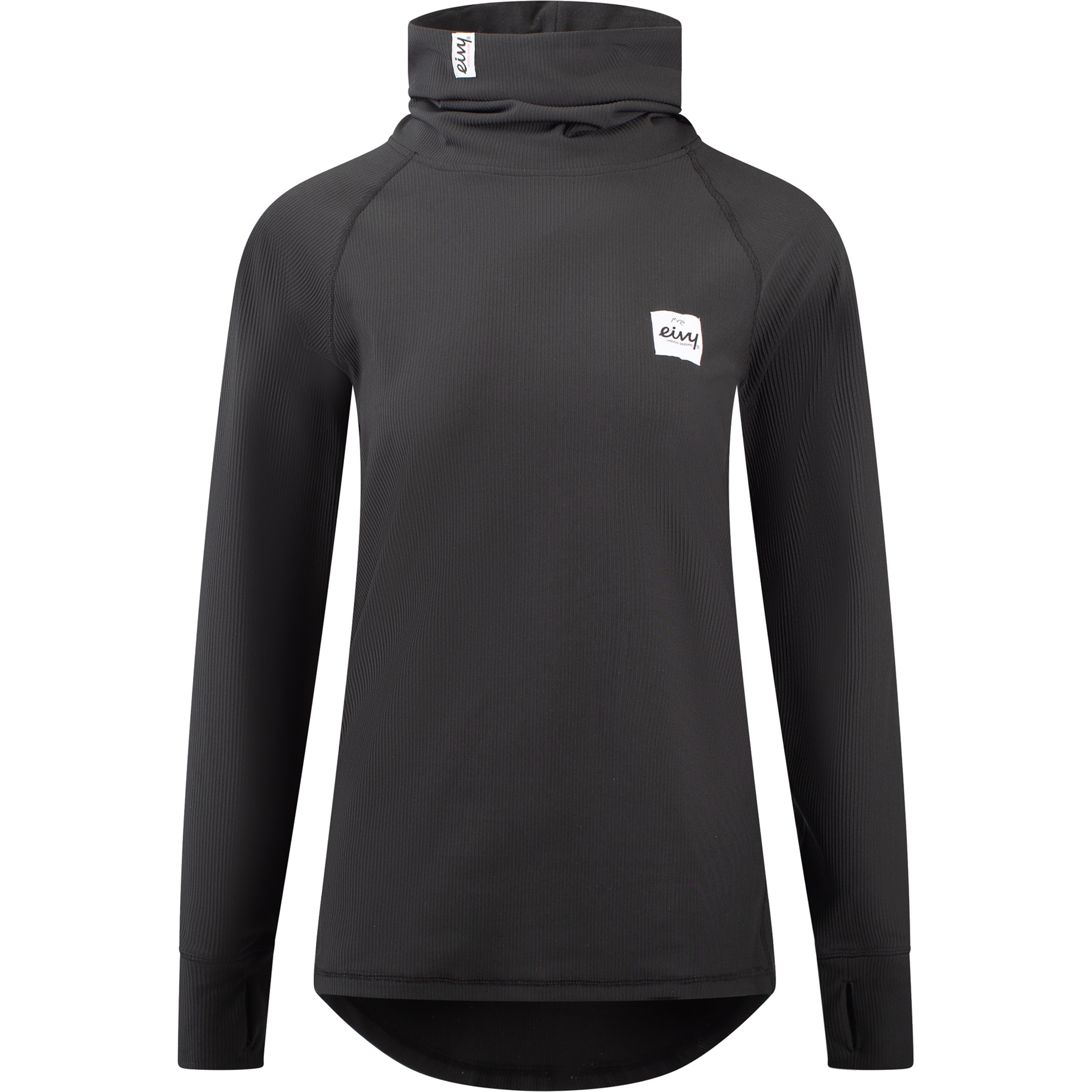 Eivy Icecold Rib Damen Longsleeves schwarz Größe S Lifestyle | Skifahren | Freeride Schnell trocknend