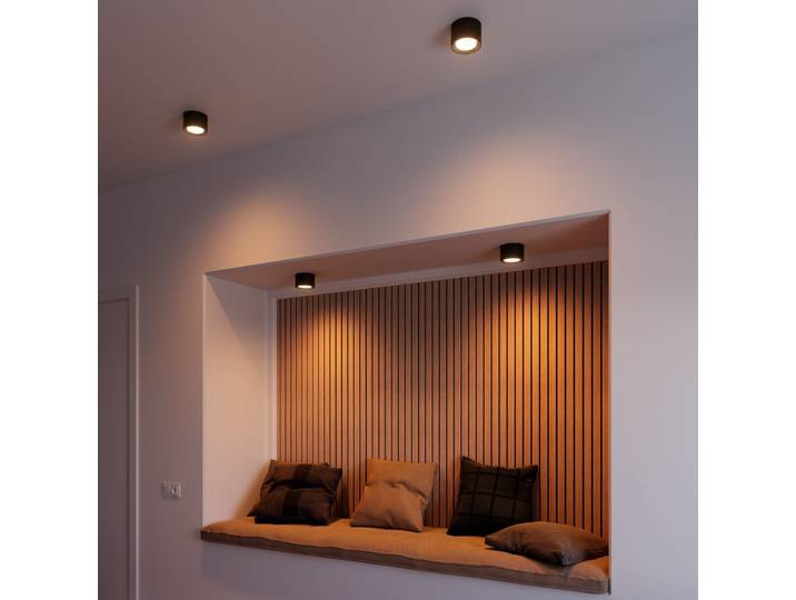Landon Smart Plafonnier Black - Nordlux - Salon / séjour - Métal - Rond