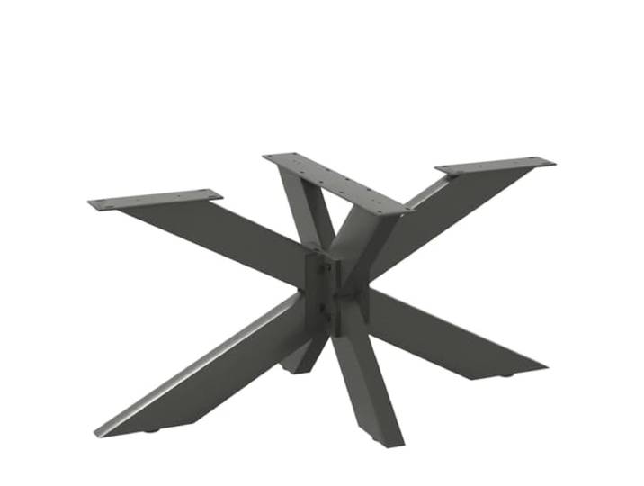 hliofuir Couchtischbein Spinnenform 98x58x43 cm Stahl Anthrazit Höhenverstellbares Tischgestell aus pulverbeschichtetem Metall für individuelle DIY Wohnzimmertische mit stabiler Basis.