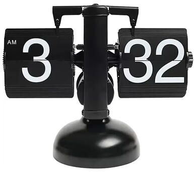 Uplift Picks Retro Automatic Flip Clock Quartz Movement Desk Timepiece d