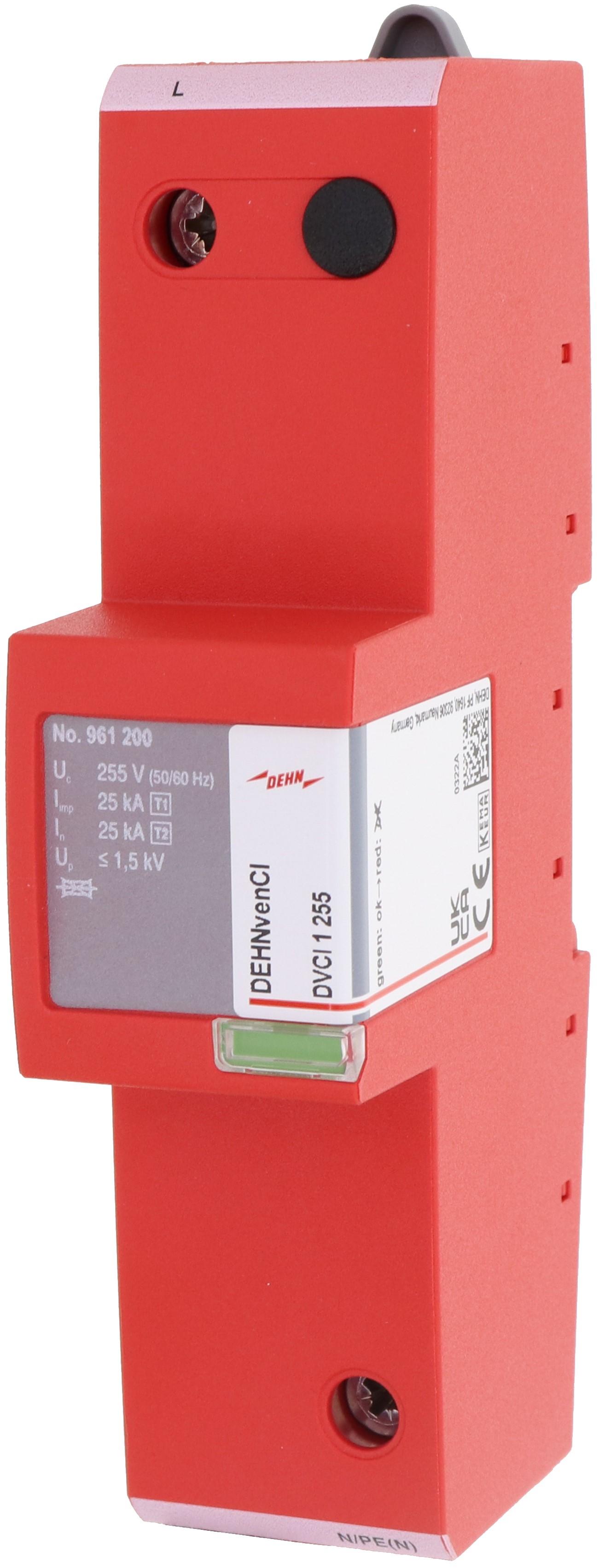 DEHN DEUTSCHLAND DEHN Kombiableiter Typ 1 961200 DEHNvenCI 1-polig 255V AC mit