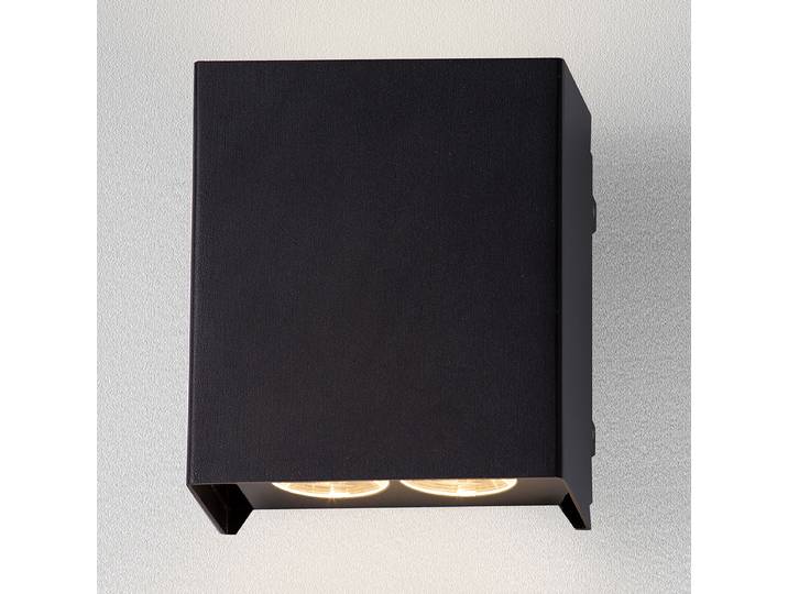 LED-Wandleuchte 11 x 13cm Grau/Grau