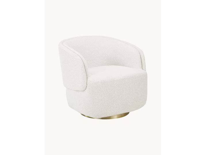 Fauteuil pivotant en bouclette Irene