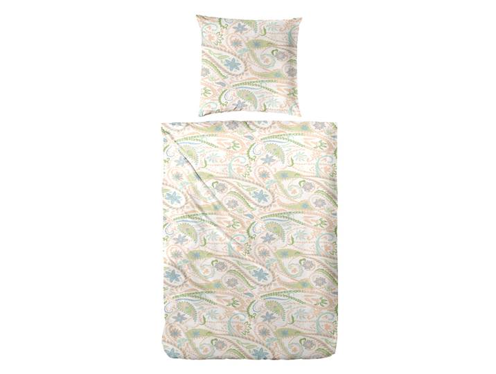 Bettwäsche PRIMERA Mako-Satin-Bettwäsche Pastel Paisley , beige (natur), B/L: 155cm x 220cm, 1 Stk., 1 Stk., Mako-Satin, B/L: 80cm x 80cm, 2 Stk., Mako-Satin, Obermaterial: 100% Baumwolle, Bettwäsche, Bettwäsche, mit elegantem Blumen Muster