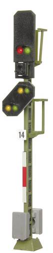 Viessmann Modelltechnik 4014 H0 Lichtsignal mit Vorsignal Blocksignal Fertigmodell DB