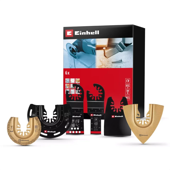 EINHELL 6-teiliges gemischtes Zubehörset für Multifunktionswerkzeuge, 49708106