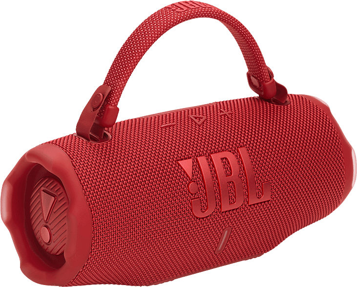 Altavoz bluetooth - JBL Charge 6, 45 W, Bluetooth, Hasta 24 horas + 4 con Playtime Boost, Resistente a golpes, agua y polvo, Rojo