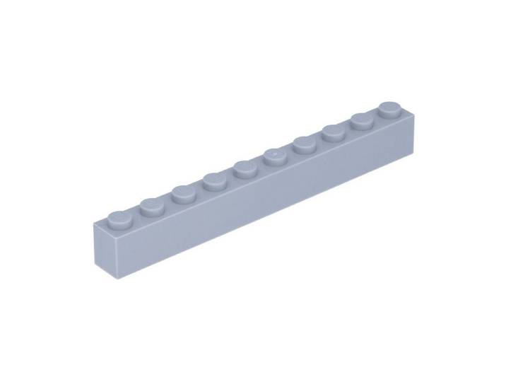 LEGO® 250x LEGO Stein 1x10, Hellgrau Spielbausteine