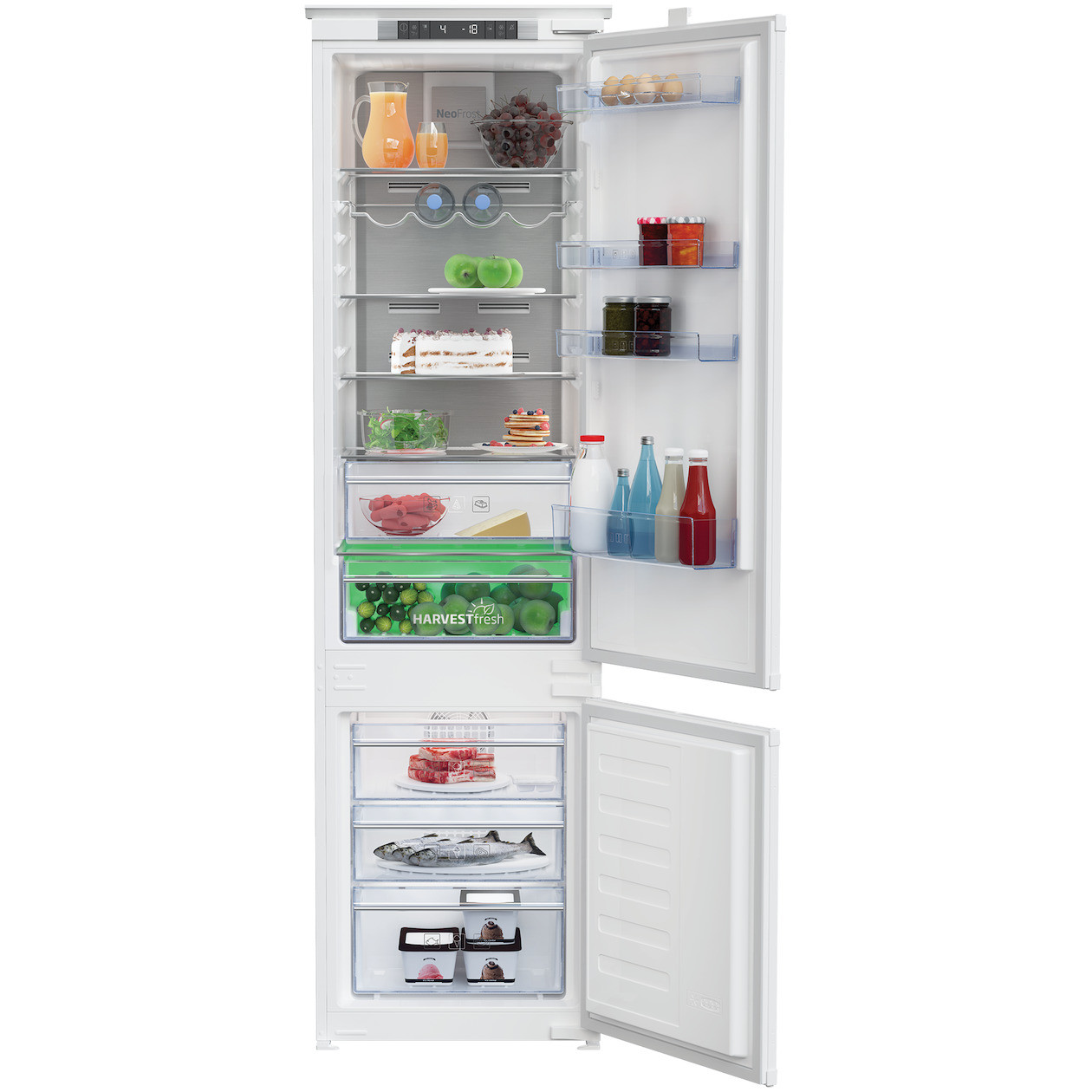 Beko BCNA306E4SN Selective Line Inbouw koel-vriescombinatie