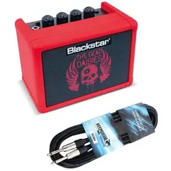 Blackstar FLY 3 Bluetooth Mini Gitarrenverstärker Dead Daisies mit Kabel (Gitarre, 3 W), Instrumentenverstärker, Rot