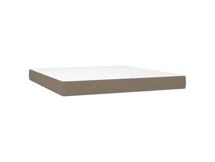 TUERYAFEK Taschenfederkernmatratze Mittel Taupe 160x200x20 cm Atmungsaktiver Stoff, Taschenfedern, Schaumstoff, mittelharte Stütze, langlebig