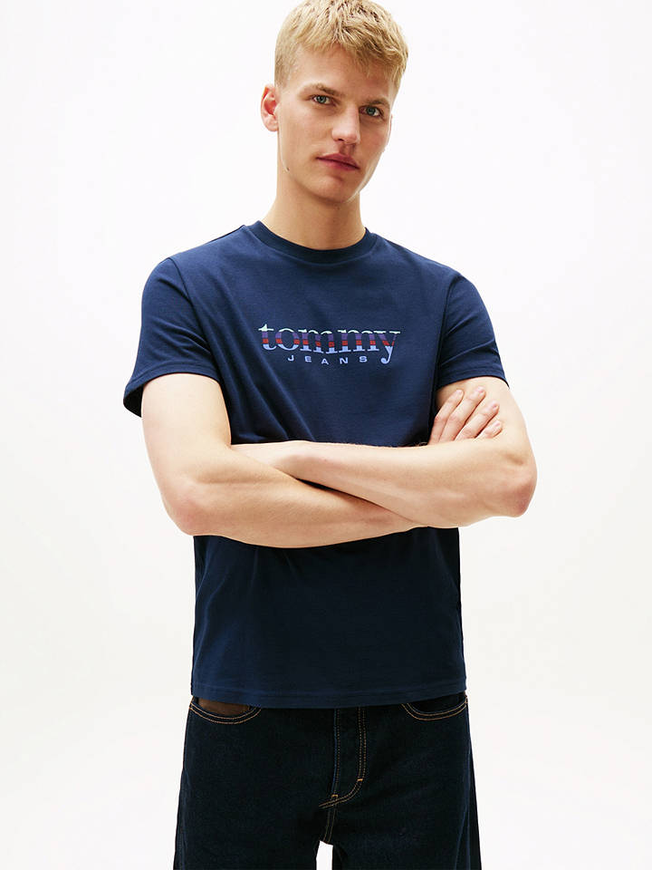TOMMY JEANS Shirt in Dunkelblau - XL