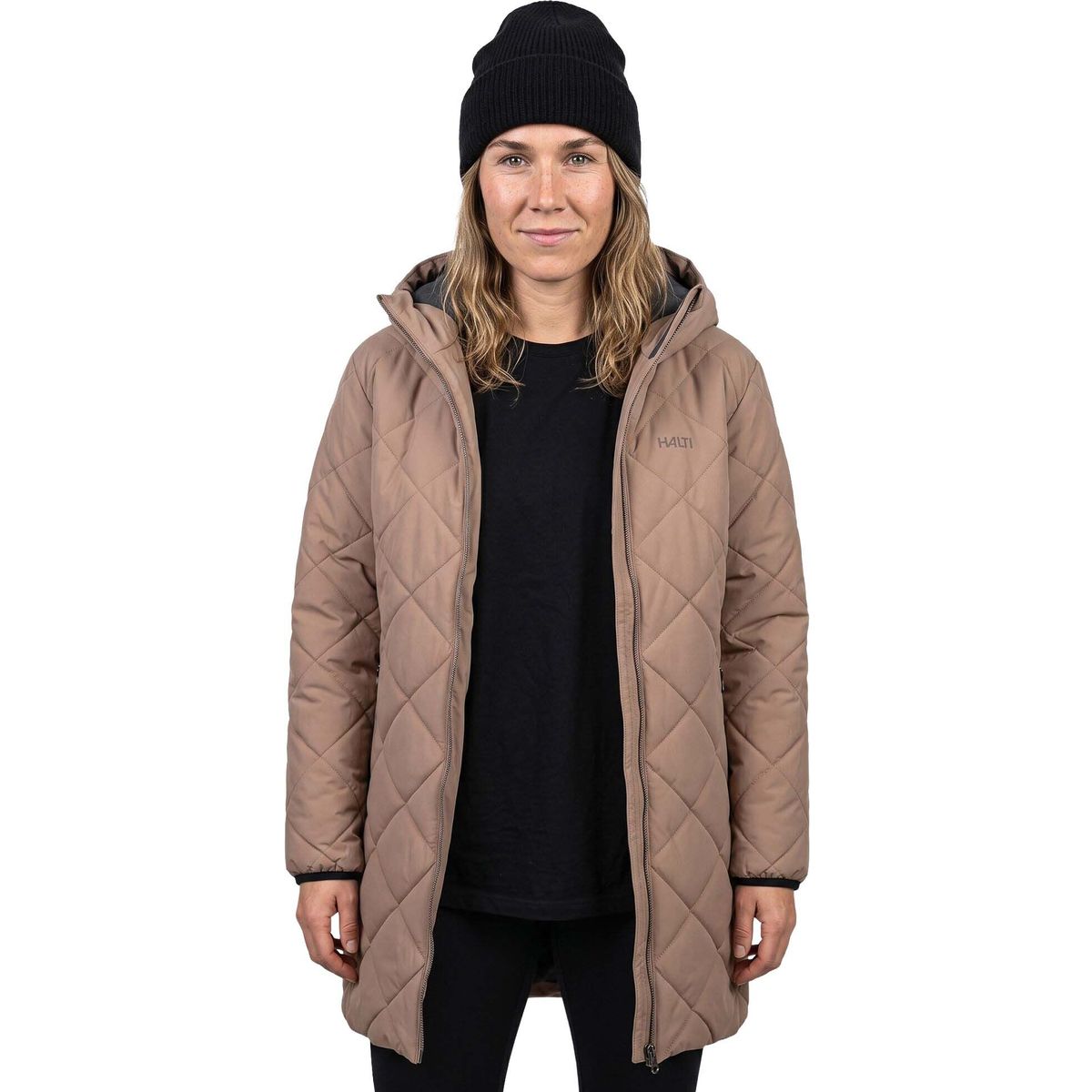 Halti Haapa Quilted Coat Jacket Women's brownie (I74) 34 065-0575-I74-34