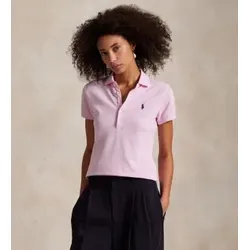 Polo Ralph Lauren für Damen. 211B18200014 Rosa Polohemd in Slim-Fit-Passform mit Stretchanteil (M), Lässig, Baumwolle, Kurzarm