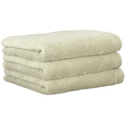 CAWÖ Gästetuch, 3er Pack - Lifestyle, Walkfrottier, Baumwolle, einfarbig Wasabi / 30x50cm
