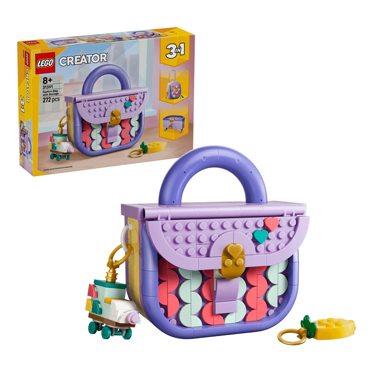 LEGO Creator 31391 3-in-1 Modische Tasche mit Staufach