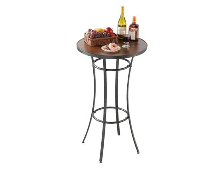 VEVOR Table de Bar Ronde\, 60x101 cm\, Table de Bistrot Haute Extérieur\, avec Plateau\, Structure Métal Robuste\, Mobilier de Jardin pour Patio\, Terrasse\, Petits Espaces Intérieur\, Cuisine\, Salle à Manger
