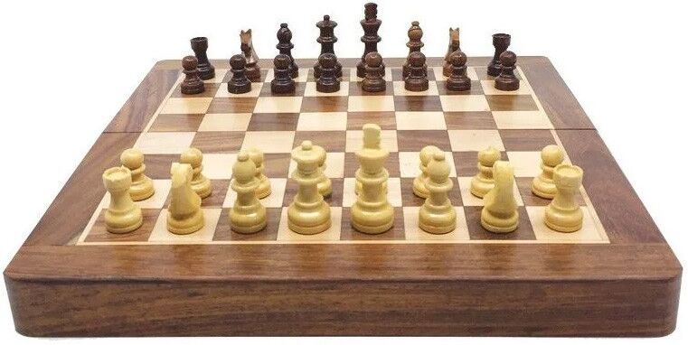 Loisirs Nouveaux Jeu échecs pliable 50 cm en Palissandre n° 5