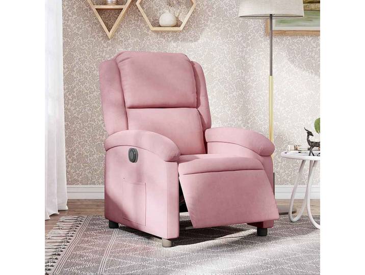 vidaXL Sessel vidaXL Relaxsessel Elektrisch Rosa Samt