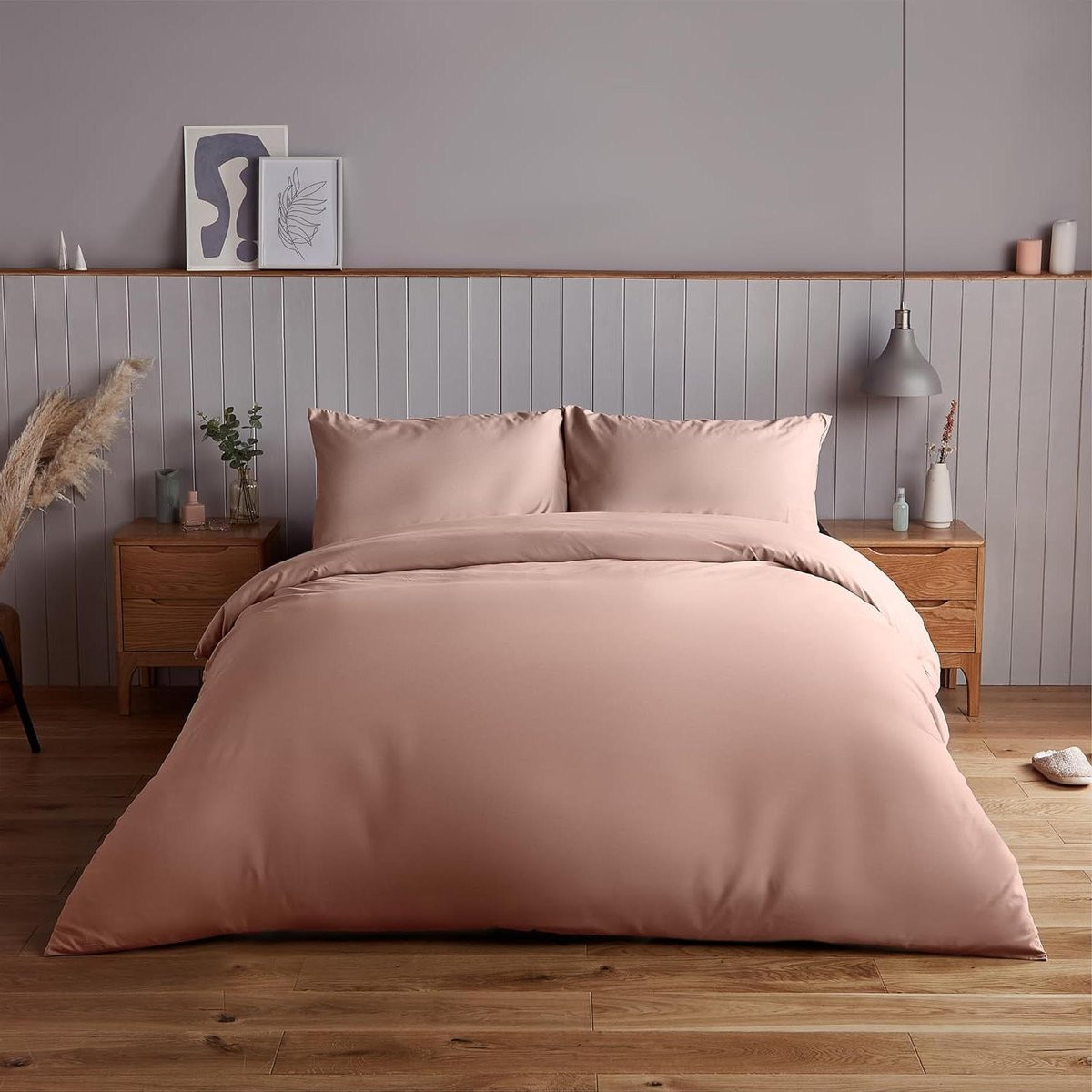 Dekbedovertrek Set met Kussensloop - Roze - 200x200 cm