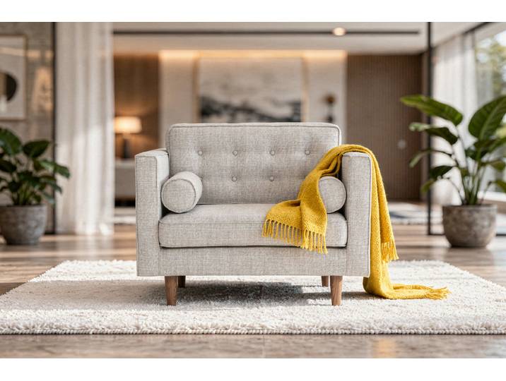 Fauteuil en tissu Silkeborg