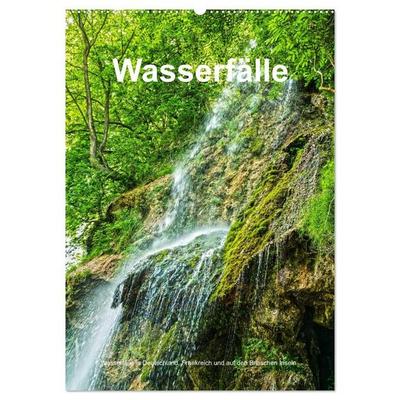 Wasserfälle in Deutschland, Frankreich und auf den Britischen Inseln (Wandkalender 2027 DIN A2 hoch), CALVENDO Monatskalender