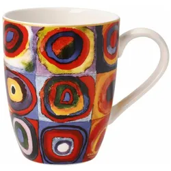 Goebel, Tasse, Künstlertasse Wassily Kandinsky - Quadrate, Fine Bone China, Bunt, 400 ml, 67062191 (400 ml, 1x)