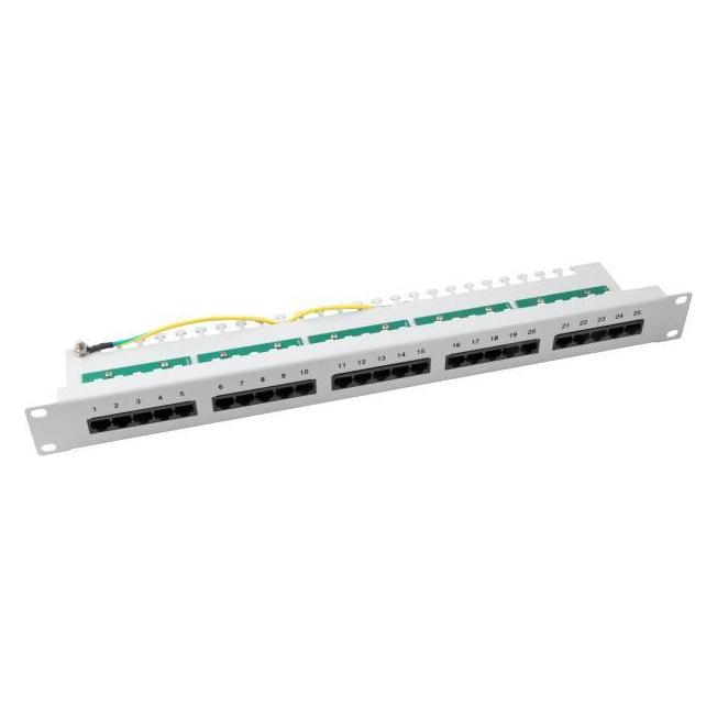 EFB Elektronik Patchpanel 25xRJ45 8/4 1HE, ISDN, RAL9005, Cat. 3 (37588SW.1)