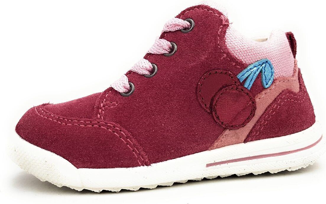 Superfit Avrile Mini Kinderschuhe Kleinkinder Lauflern Schnürer Rot, Schuhgröße:24 EU