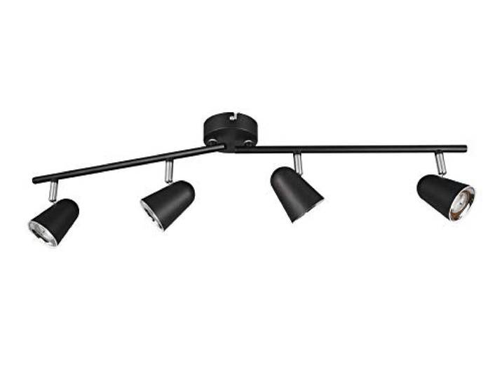 Reality Leuchten LED Spotbalk Toulouse R82124132, kunststof mat zwart, incl. 4x 3,5 Watt LED