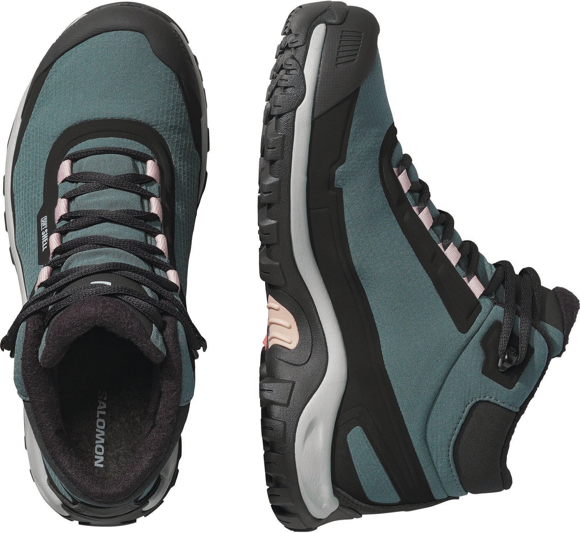 Winterstiefel SALOMON "SHELTER WP W", Damen, Gr. 42, grün (urban chic, schwarz, shadow gray), Synthetik, Textil, Schuhe Winterstiefel, wasserdicht urban chic, schwarz, shadow gray 42