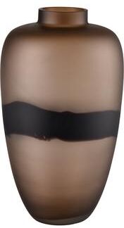 Atlas Lighting and Home Atlas DuganMatte Tobacco Blown Glass Traditional Vase