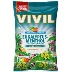 VIVIL® Eukalyptus-Menthol ohne Zucker Bonbons
