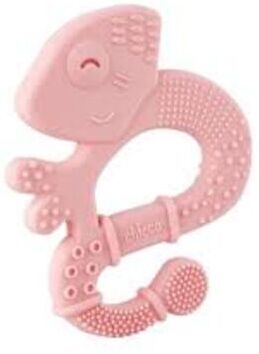 Chicco Anel Dentição Suave Iguana Rosa 2m+ 1 un