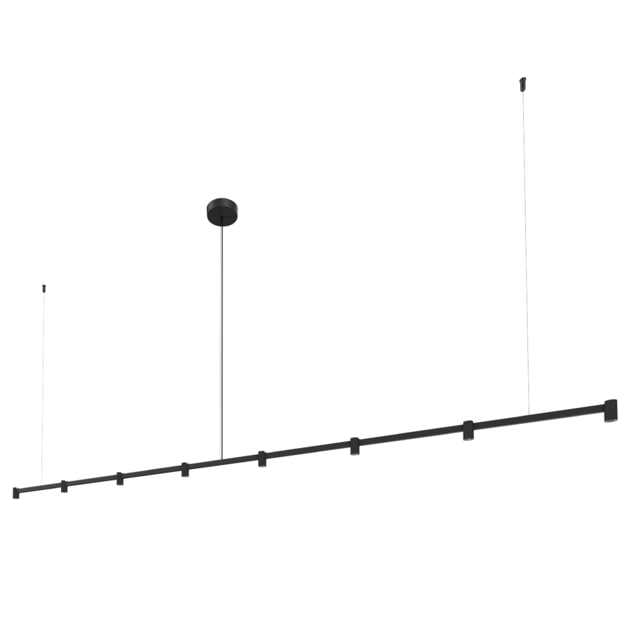 Wever & Ducré LED-Pendelleuchte TRACE CHANDELIER CEILING SUSP 3.0 - 3000K B schwarz 253764B5 5404037360789