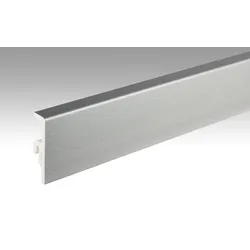 MEISTER Fussleiste Profil 20 PK Aqua  Edelstahl DF 063 - 2380 mm