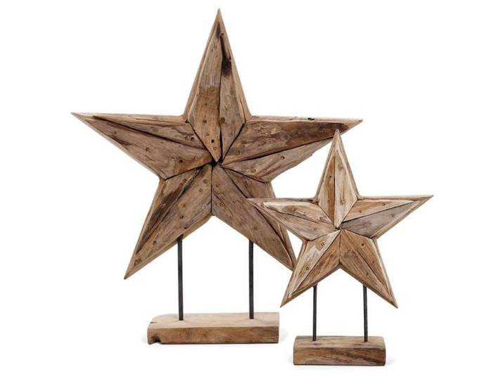 OUTLIV. Deko Star Set 2-tlg. Teak Wurzel