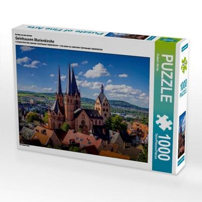 CALVENDO Puzzle Ein Motiv aus dem Kalender Gelnhausen Marienkirche | 1000 Teile Lege-Größe 64 × 48 cm Foto-Puzzle für glückliche Stunden
