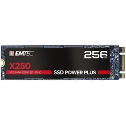 Emtec Festplatten-SSD X250 256 GB M.2 2280 SATA III (ECSSD256GX250) (256 GB, M.2 2280), SSD