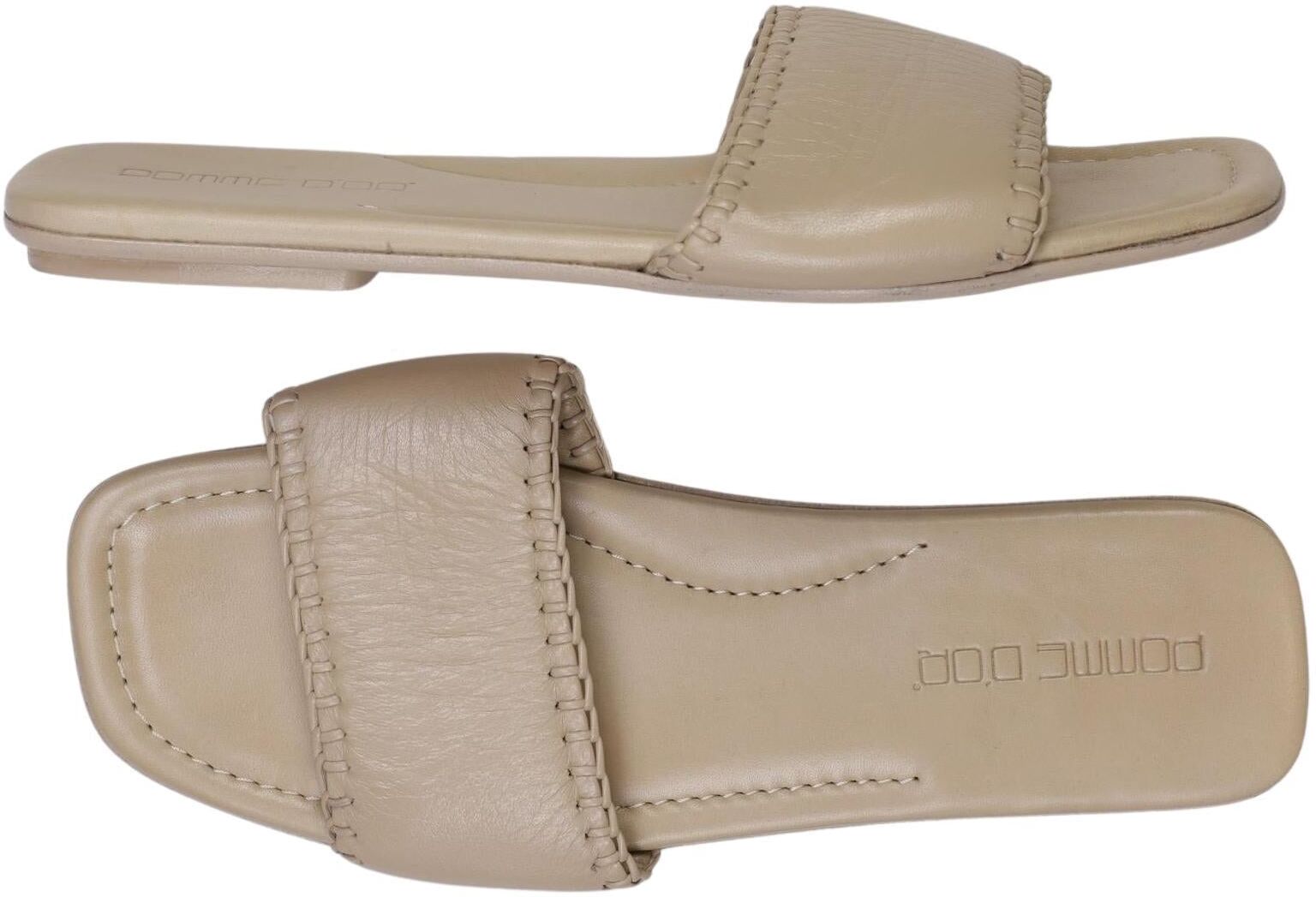 Pomme DOR Damen Sandalen, Beige, Gr. EU 40, Leder - Second Hand