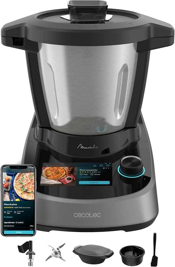 Smarte Küchenmaschine Mambo Touch Daily, 37 Funktionen, OneClick | Touchscreen mit Rezepten, App, 3,3 L Edelstahlkrug, integrierte Waage, Speed Zero, Selbstreinigung, 4 Gerichte auf einmal