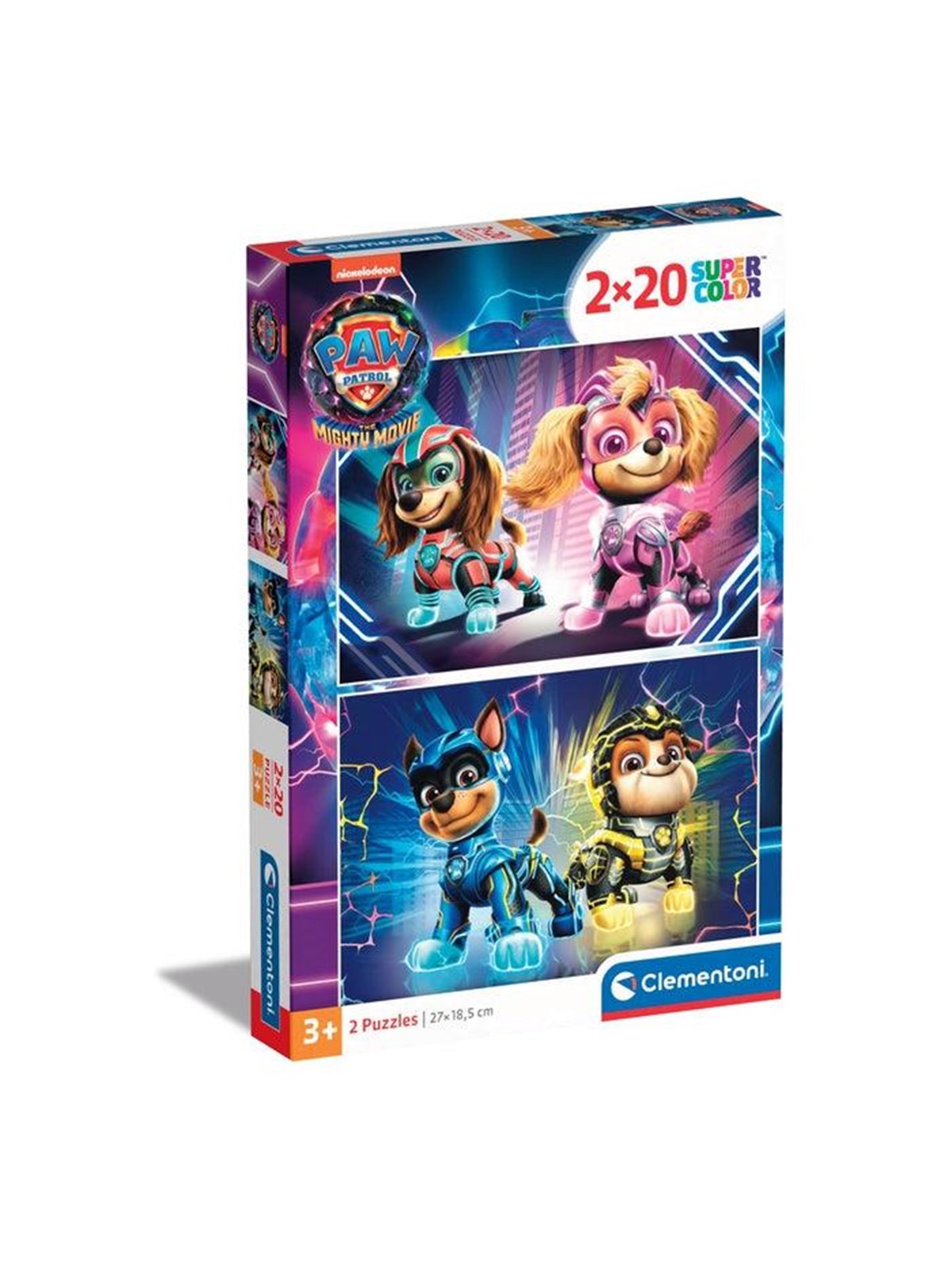 Clementoni Jigsaw Puzzle Super Color PAW Patrol 2x20 pcs. 2D Puzzles