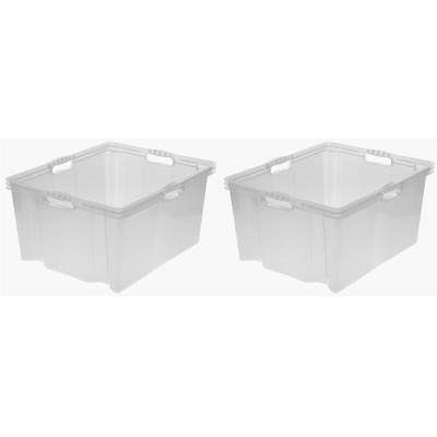Organizer KEEEPER "franz", transparent, B:43cm H:26cm T:52cm, Kunststoff, Aufbewahrungsboxen, Aufbewahrungsboxen xxl, hochwertiger Kunststoff, 44 L