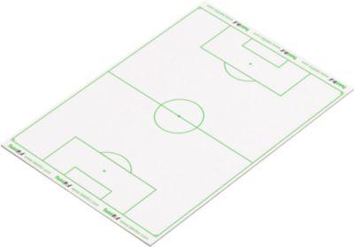 Taktiktafel Taktiboard Soccer, für Fußball, selbsthaftend, beschriftbar, trocken abwischbar, B 210 x H 148 mm, beschichtete Pappe, transparent