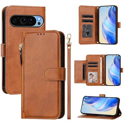 Handy Hülle Handyhüllen Für Google Pixel 9 Pro Pixel 9 Pro XL Pixel 8 Pro Pixel 8 Pixel 9 Pixel 7 Pixel 7 Pro Pixel 6 Pixel 6 Pro Brieftasche Kartenetui mit Halterung Reisverschluss Ganzkörperschutz