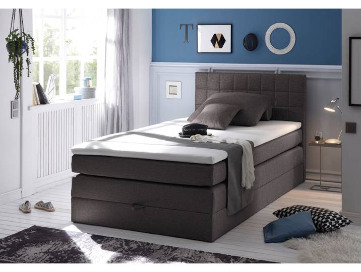 ED-Lifestyle Hawaii Boxspringbett 120x200 cm Anthrazit