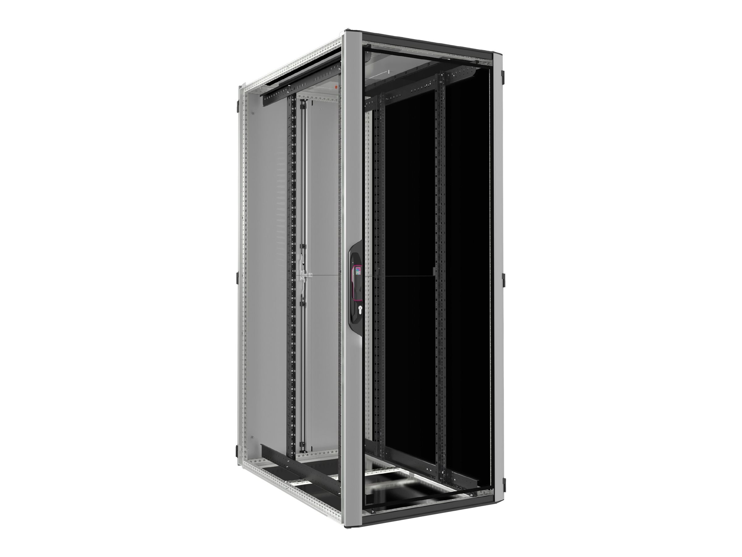 Rittal 5311.126, Freistehendes Gestell, 42U, 1500 kg, Sperrschloss, Schwarz, Grau