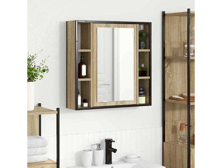 Promo avril *Armoire miroir PARAJIE ARMOIRE WC MODERNE Chêne Sonoma 60x16x60cm Bois d'ingénierie @8323
