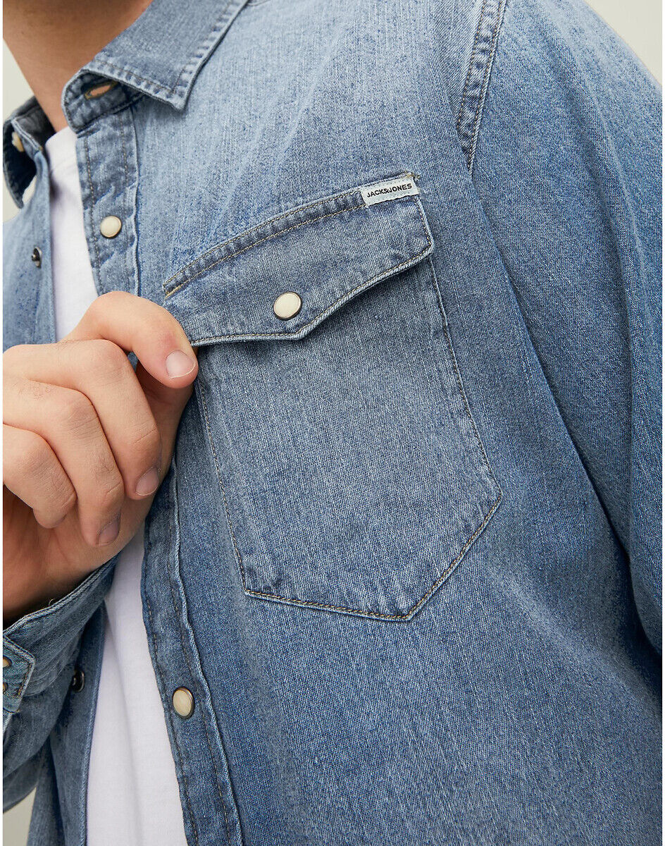 JACK & JONES Chemise en jean slim
