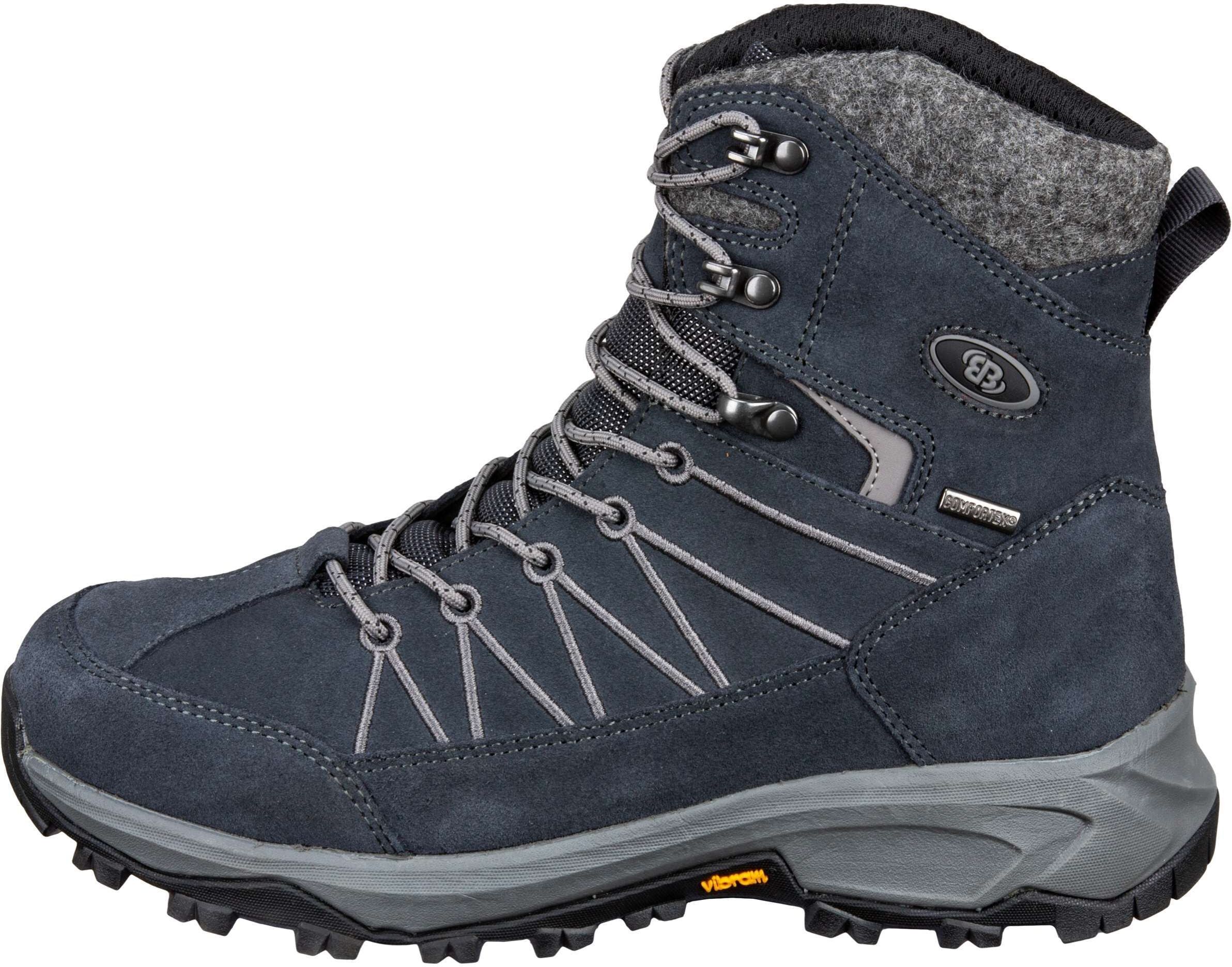 Winterstiefel BRÜTTING "Winterboot Huntington", Herren, Gr. 44, blau, Veloursleder, Schuhe Winterstiefel blau 44